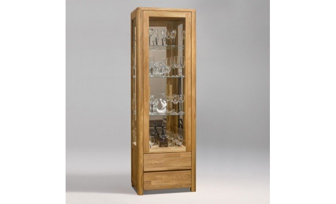 Шкаф с витриной LAUSANNE 1С из массива дуба